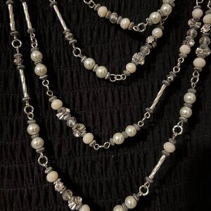 Elegant Multi-Strand Pearl Necklace